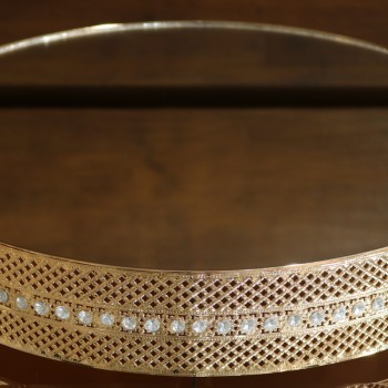 Cod 1161 - Boleira Luxo Ouro 40 cm